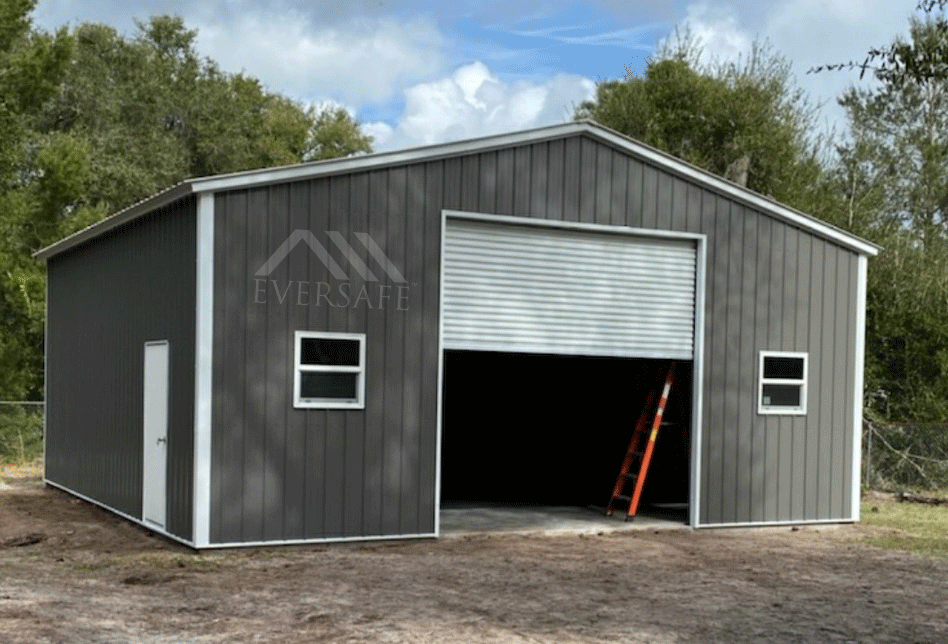 Geestig Zie insecten Rendezvous 30x30 One Car Garage Florida | Steel Building Kits | Shop FL Prices