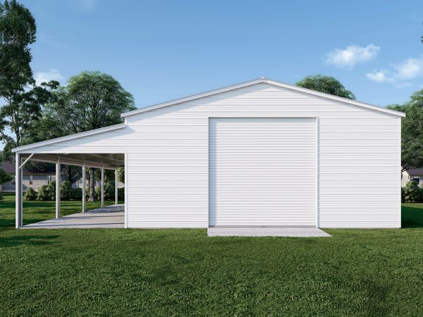 30x50 Garage with Lean-to