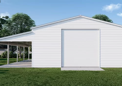 30×50 -12 Florida Steel Garage w/ Lean-to