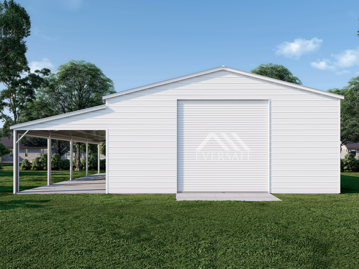 30×50 -12 Florida Steel Garage w/ Lean-to