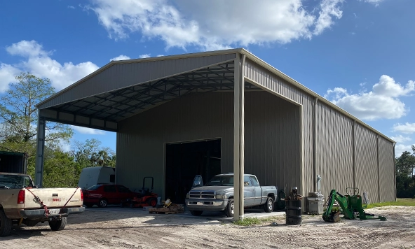 50×100 Florida Commercial Metal Garage