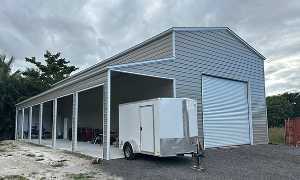 30x70 Boat Storage Metal Buildng