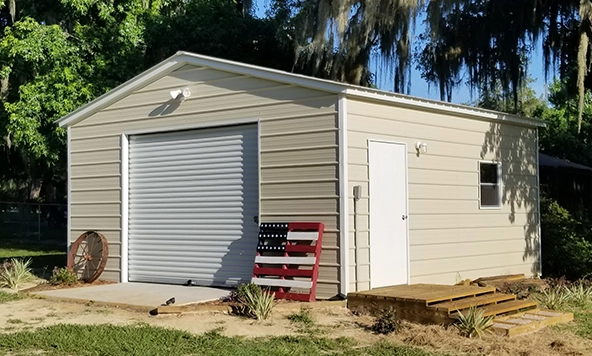 20x20 Metal Garage in Florida