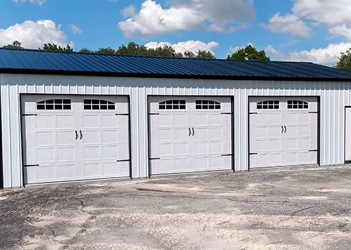 24x45 Three Car Metal Garage in Florida