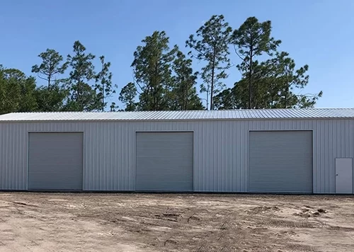 30x80 Three Car Garage Building in Florida