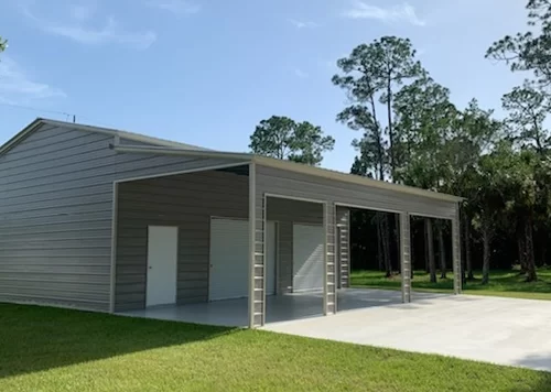 24x35 Prefab Steel Garage