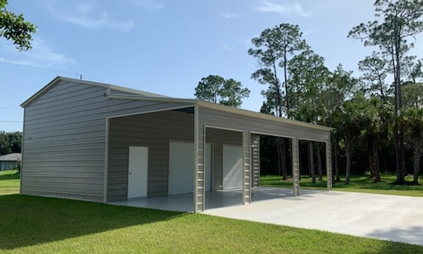 24x35 Prefab Steel Garage