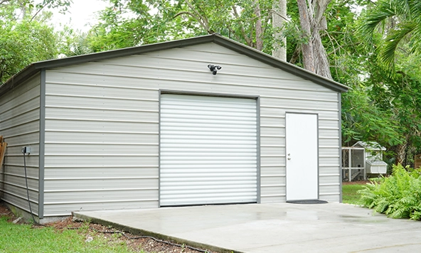 24x40 One Car Steel Garage