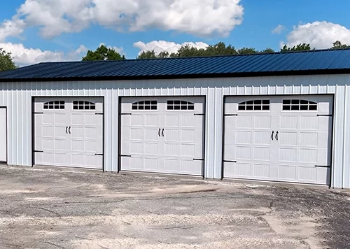 24x45 Three Car Metal Garage