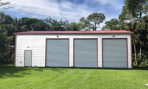 30x50 Three Car Metal Garage