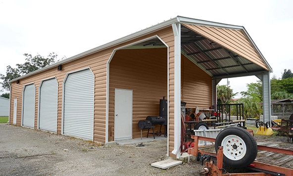 30x60 Carport Hybrid Building