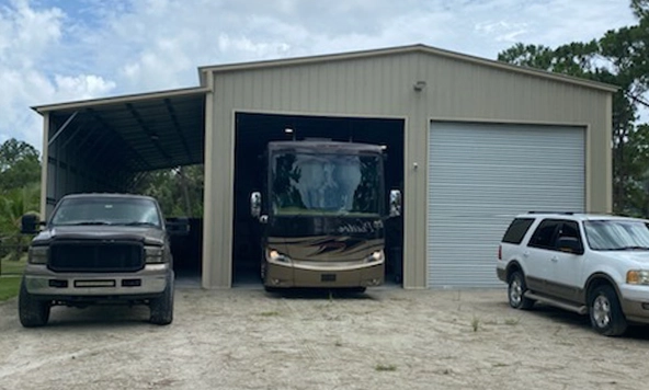 34x50 Metal RV Shelter