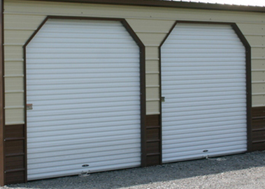 garage door with 45 deg angle cuts