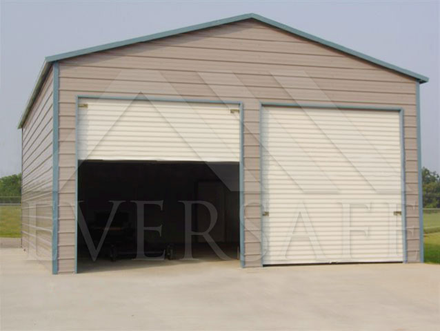 Dual Metal Car Garage