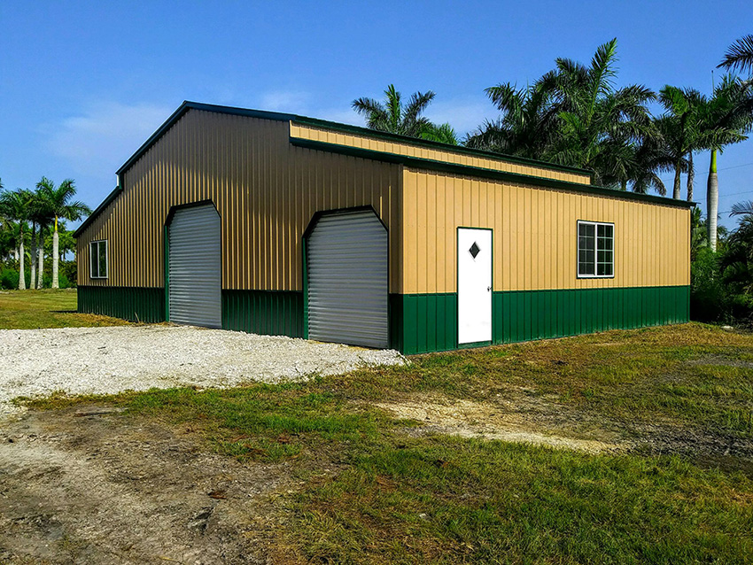2 Car Metal Garage