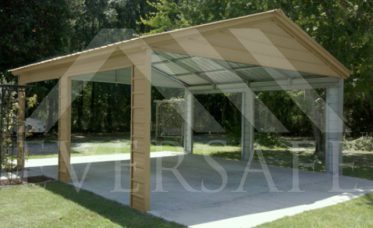 <p>Pavilion Carport With Vertical Roof</p>
