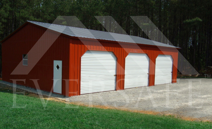 24x35 3 Car Garage