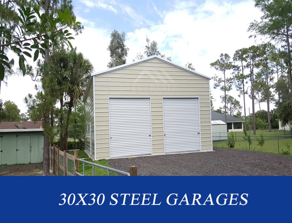 30x30 steel garage buildings