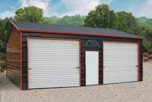Black Prefab Garage
