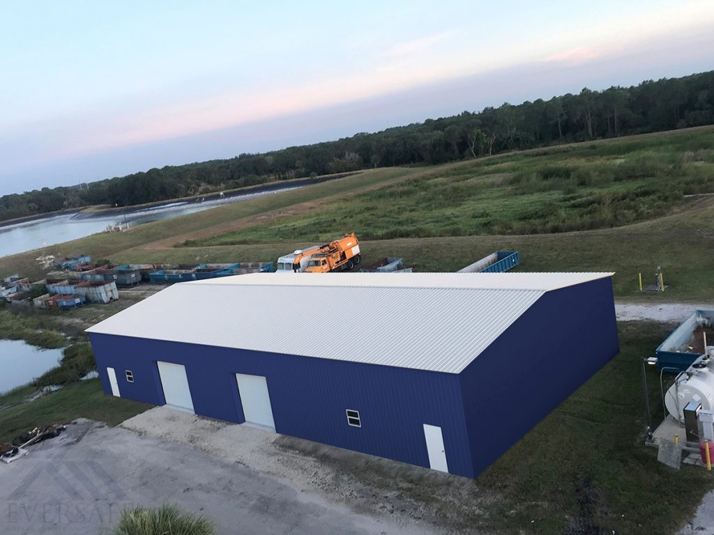 Blue 50x100 Building