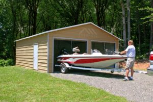 prefabricated boat storage building