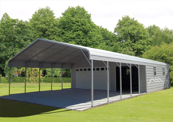 30×40 Metal Garage with Carport