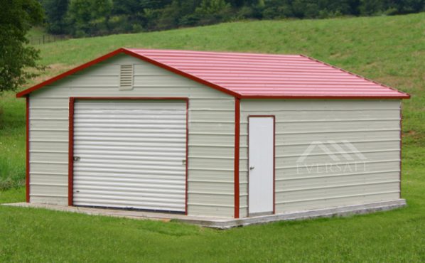 Red Metal Garage Kit