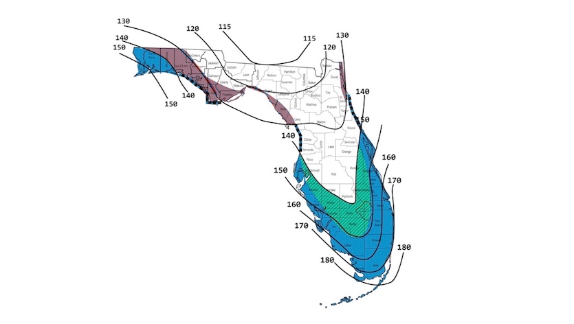 Florida Hurricane Chart