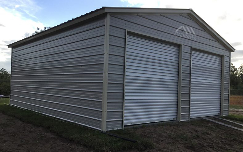 Two Car Garage Steel Building