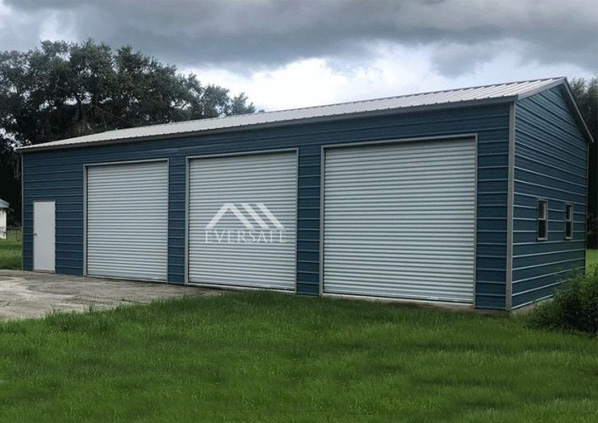 Three Car Garage with Walk Door