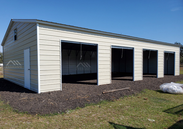 Steel Building Garages - Prefabricated Metal Buildings