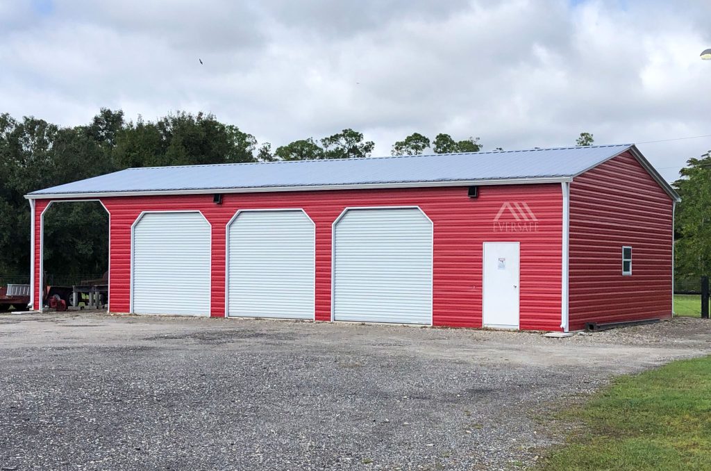 3 Car Garage Hybrid Front