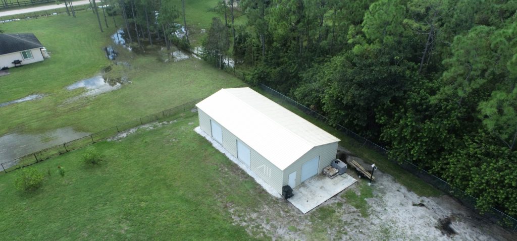 3 Car Garage in Florida Aerial View