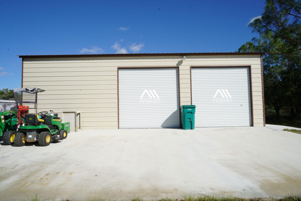 Garage Building Kit in Florida Front Wall