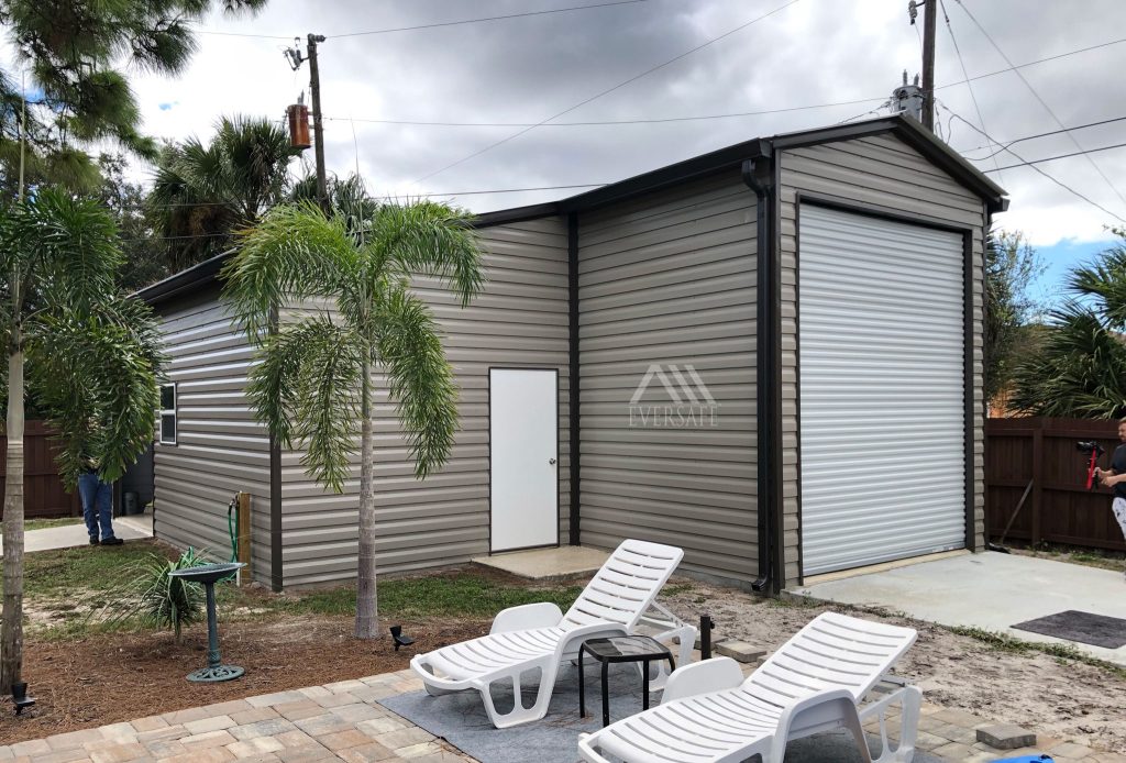 One Car Garage with lean-to