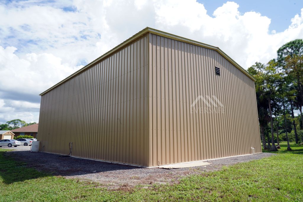 RV Storage Building Back Wall