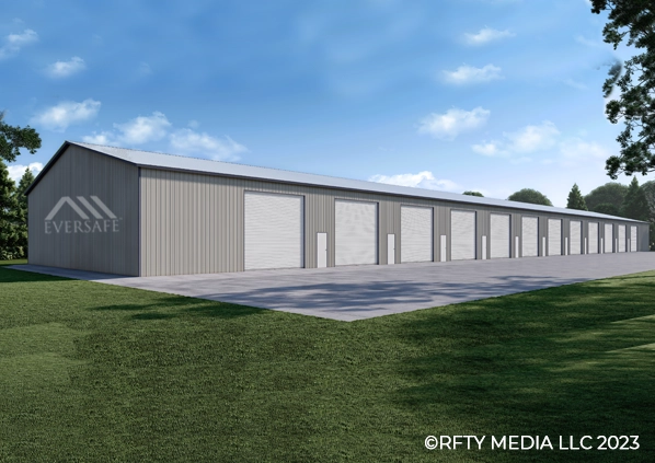 60×300 Commercial Steel Warehouse in Texas