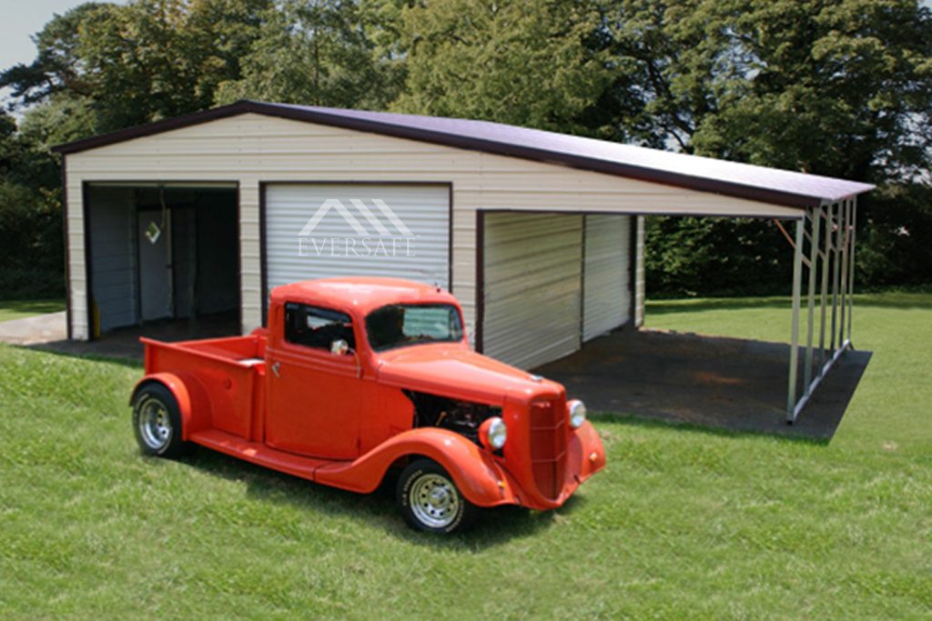 METAL 2 CAR GARAGE BUILDINGS