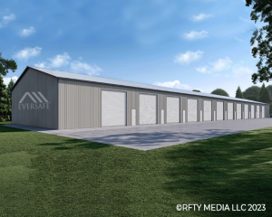 60x300 Commercial Steel Warehouse in Texas