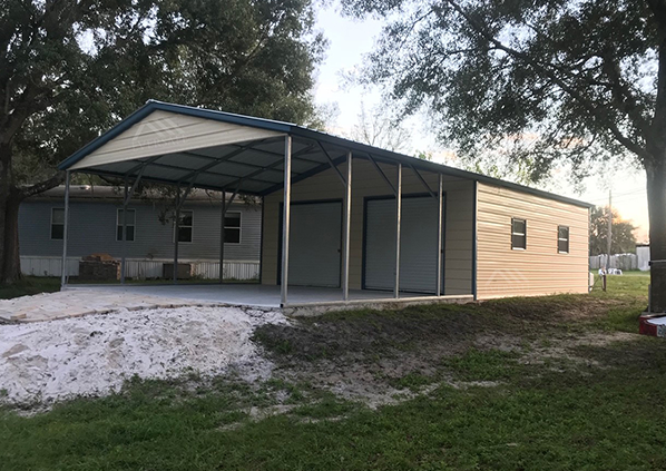 24×40 Garage With Carport