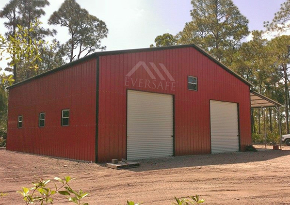 40×60 Metal Garage with Lean-to