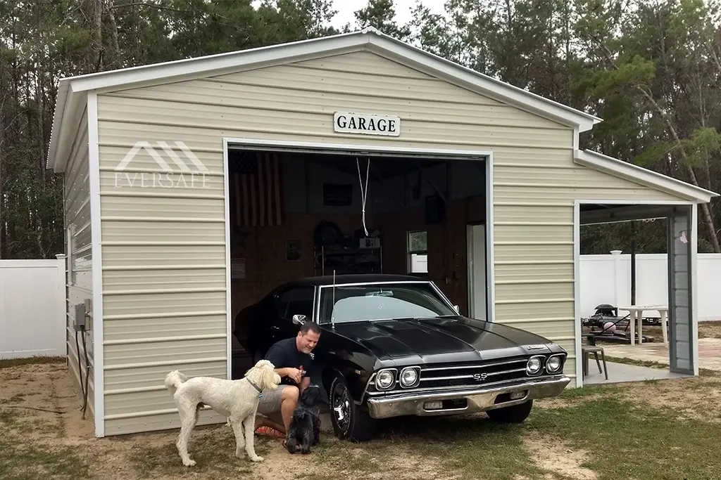 18x20 Steel Garage Building