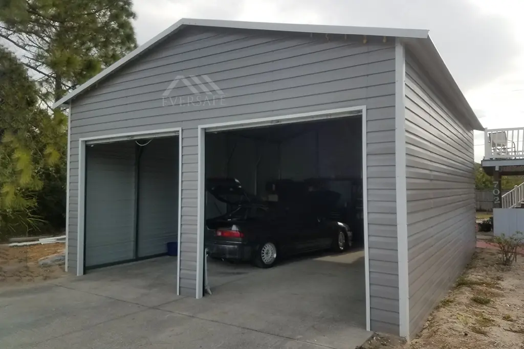 2 Car Metal Garages